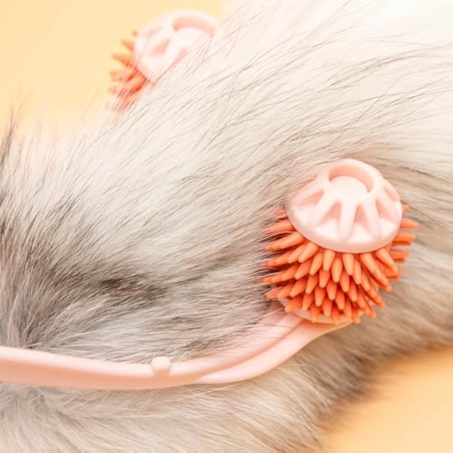 Pet Grooming Tool, Pink Cat Massager Roller With Scroll Wheel For Head And Face Massage