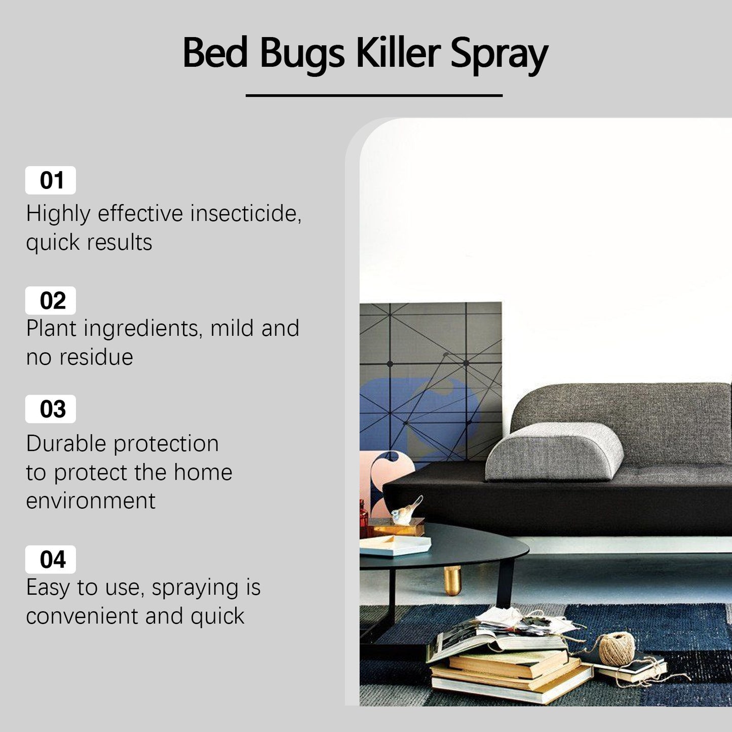 Indoor Brown Dog With Bug Spray
