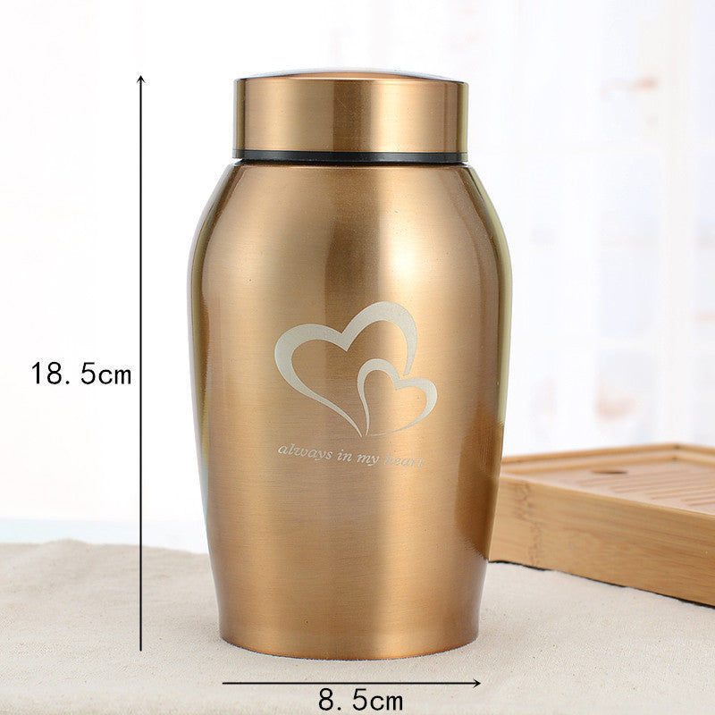 Pet Funeral Supplies Dogs And Cats Stainless Steel Funeral Urn